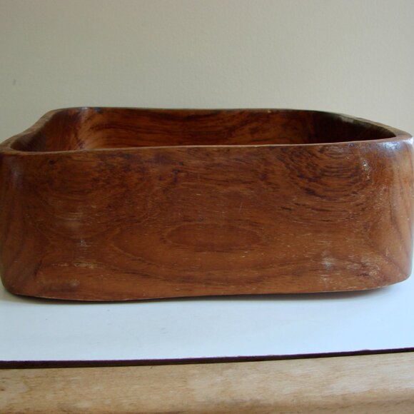 Vintage Wood Bowl Salad Fruit Wooden Wood Forms One Piece Home Decor - Picture 6 of 9